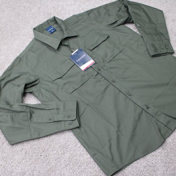 Propper RevTac Shirt NWT Womens Medium Green Ripstop Stain-Resistant Long Sleeve - Picture 6 of 16